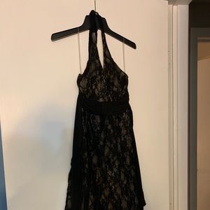 Lace halter dress
